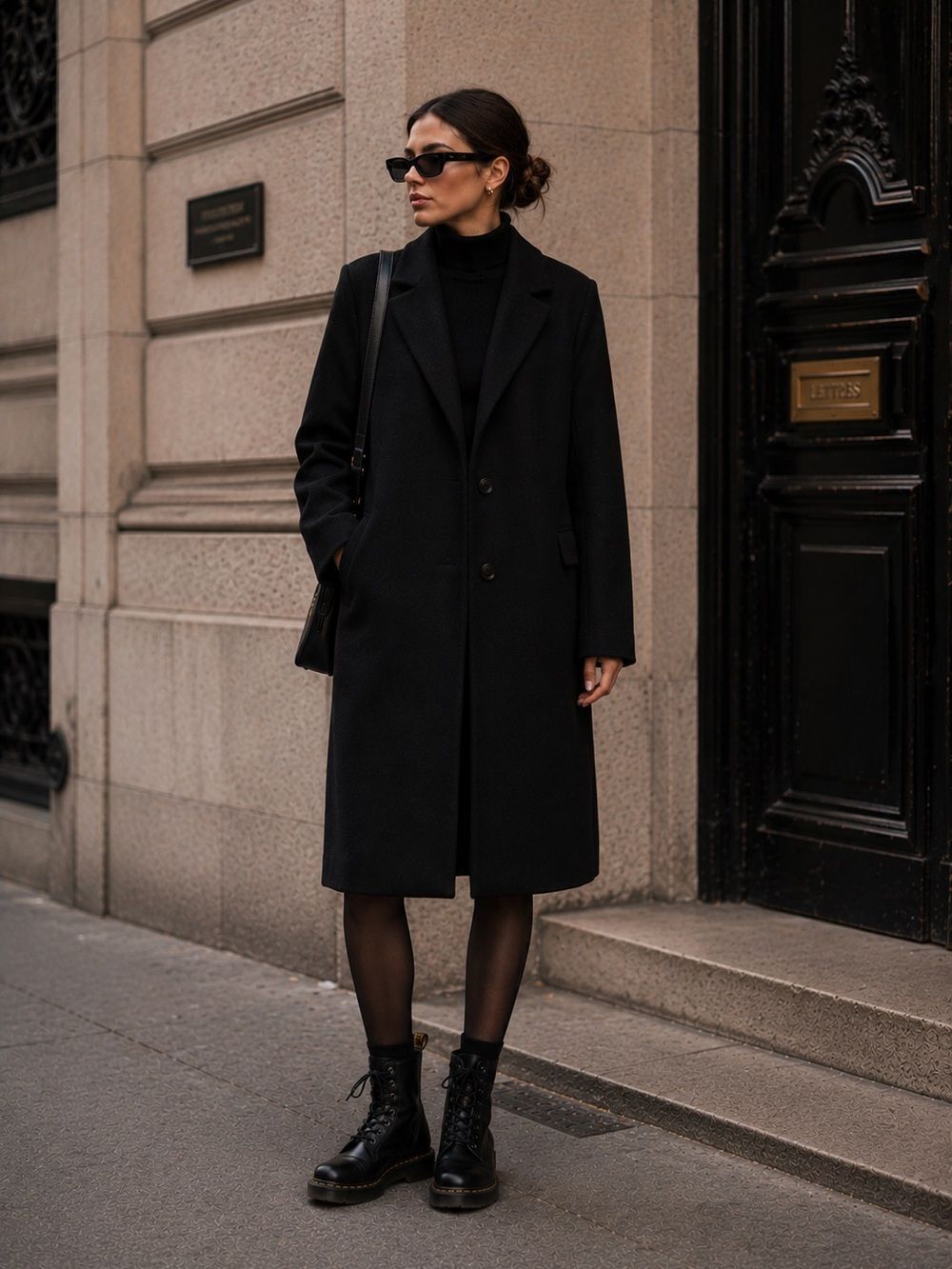 Comma Women’s Single Breasted Black Lined Coat Size 16 See Description